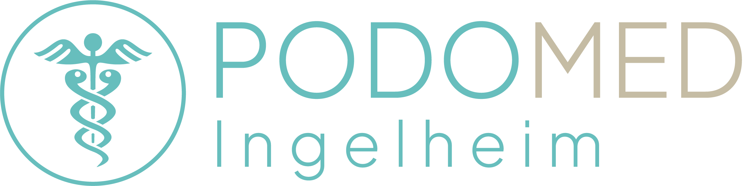 Podomed Ingelheim Logo auf transparentem Hintergrund